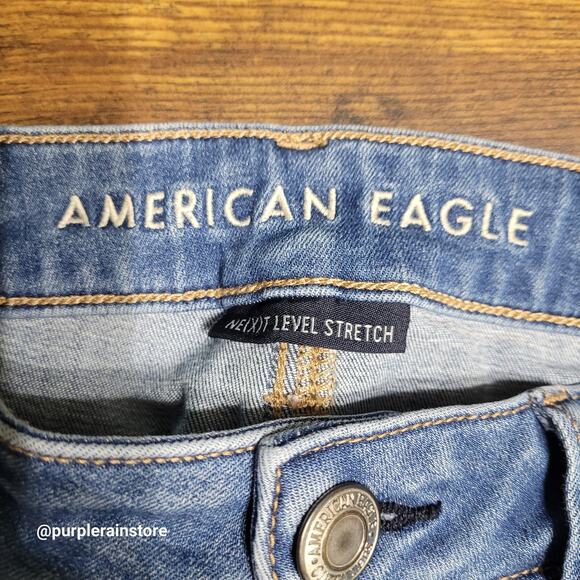 American Eagle Jeans 4S Jegging Low Rise Next Level Stretch Medium Light Wash - Picture 3 of 12